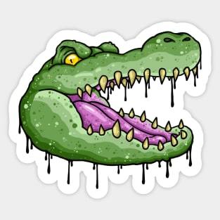 Angry Alligator Sticker